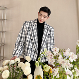2026秋款气质百搭小香风复古粗花呢格子外套W2217P125，女装短外套，电商C212