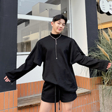 小众设计师ins休闲运动多袖卫衣短裤两件套三色2447P105，男装牛仔裤，电商C212