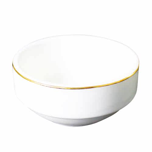 高档黄金边陶瓷小碟子酒店蘸料碟