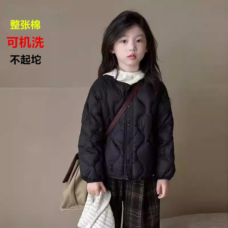 秋冬季儿童轻薄款棉服男女童小孩内胆宝宝冬装童装中大童内搭外套