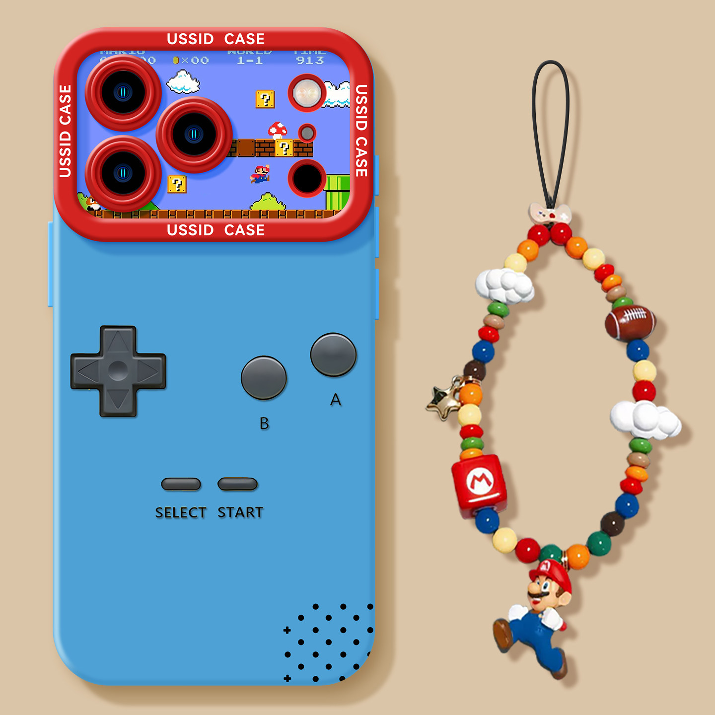 优思顿适用苹果17手机壳iphone17promax新款15独特游戏机16黄色系列11带挂绳14橙色12全包防摔13硅胶17pro套