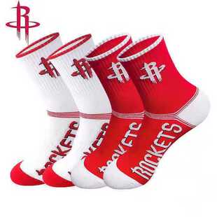 男生运动袜2023年秋季 透气中筒湖人雄鹿火箭骑士凯尔特人公牛勇士