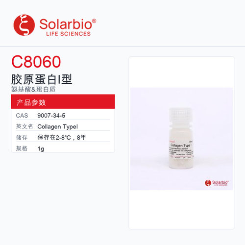 Solarbio 索莱宝 胶原蛋白Ⅰ型 C8060-1g 科研级