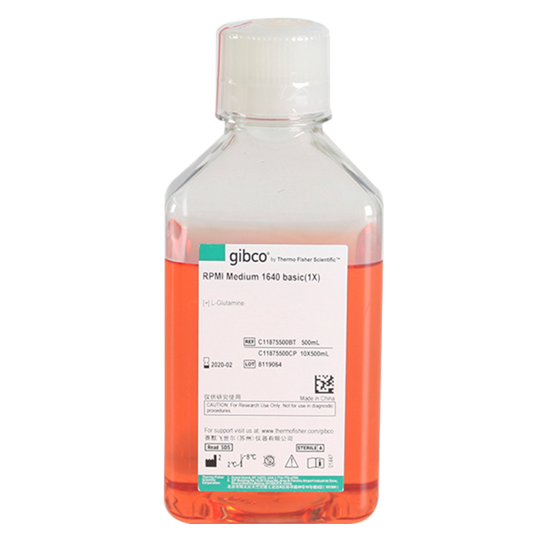 Gibco C11875500BT 国产RPMI1640培养基 含L-谷氨酰胺不含HEPES