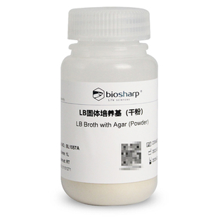 Biosharp LB肉汤培养基 BL1057A 干粉 LB固体培养基 白鲨