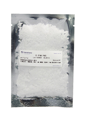 PBS磷酸盐缓冲液 即用型干粉末0.01M pH:7.2-7.4 BL601A biosharp