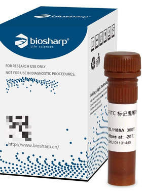 白鲨 Biosharp BL1188A Phalloidin FITC标记鬼笔环肽 绿色 300T