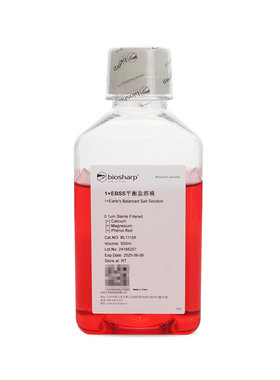 白鲨Biosharp BL1110A 1×EBSS平衡盐溶液 含钙镁含酚红 除菌处理