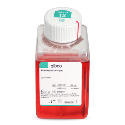 gibco 11875-093 RPMI 1640培养基含L-谷氨酰胺不含HEPES丙酮酸钠
