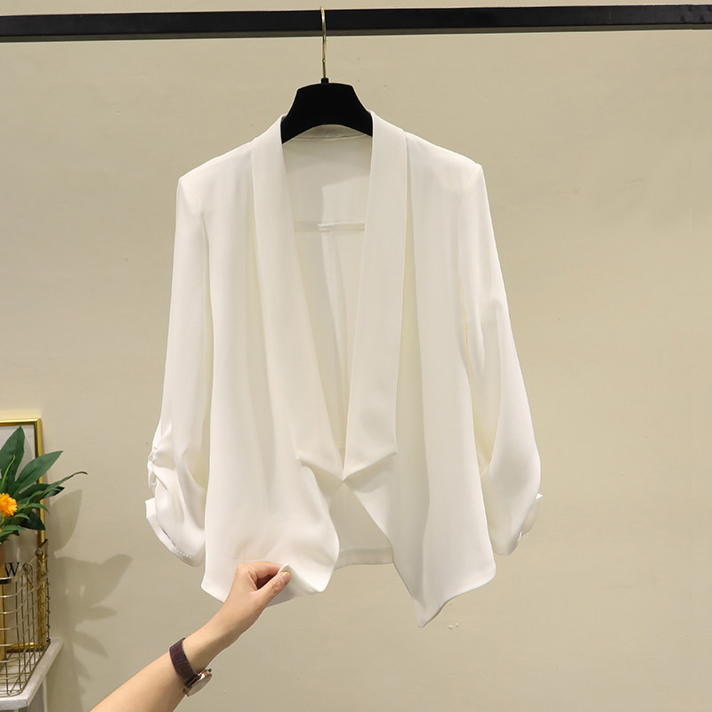 西装外套女士2025新款春夏季开衫短款百搭配裙子薄款防晒西服上衣