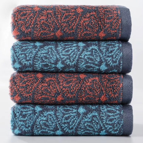 洁蕾雅中国结竹纤维洗澡提花毛巾