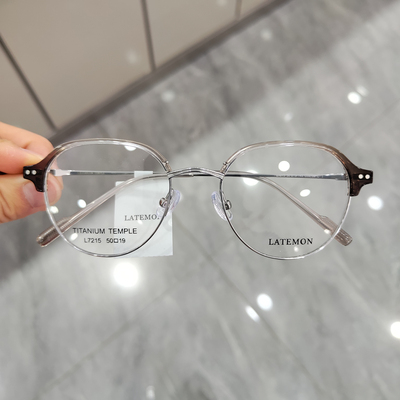 latemon浪特梦近视眼镜框男近视