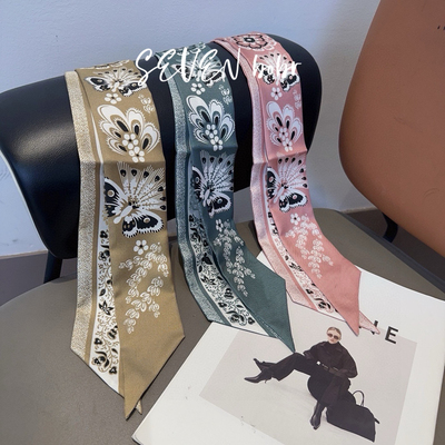 高版真丝长条丝巾适用于