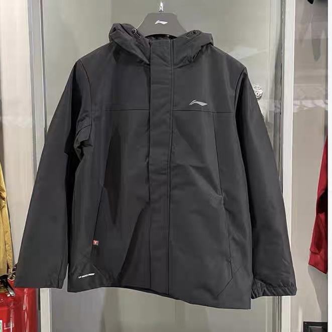 李宁2025冬季新款P棉防泼水男防风保暖运动连帽短棉服外套AJMV227