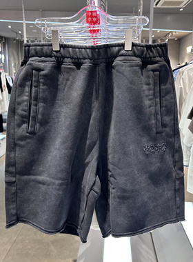 中国李宁vital系列短卫裤男女休闲情侣宽松运动短裤AKST687