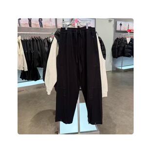 中国李宁成龙联名秋冬新品男女同款运动宽松休闲直筒长裤AKLVD95