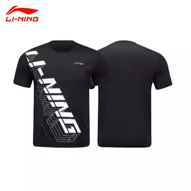 李宁羽毛球服中性款短袖速干透气舒适碧查梦同款运动短袖AHSU457