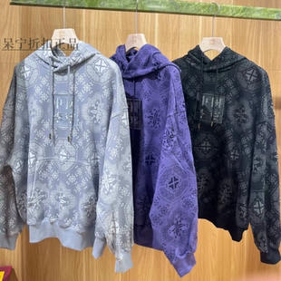 中国李宁2025王楚钦同款男女潮流休闲满印宽松连帽卫衣AWDV829