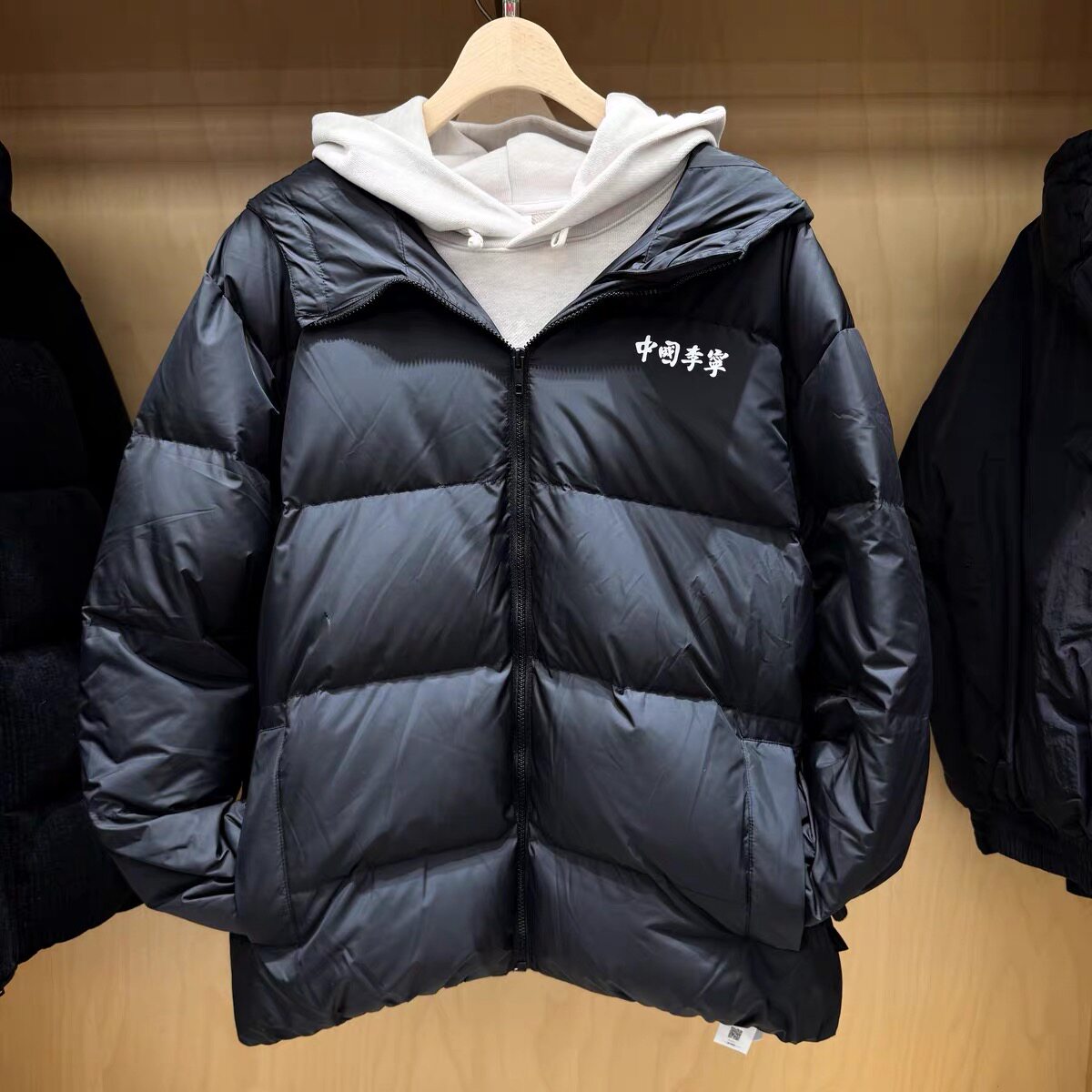 中国李宁90绒子羽绒服保暖