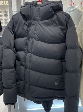 中国李宁成龙联名男功夫系列纯色连帽宽松羽绒服AYMT027 AYMU699