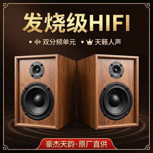 新品豪杰天韵 HT402 四寸双分频hifi发烧级无源音箱音响桌面