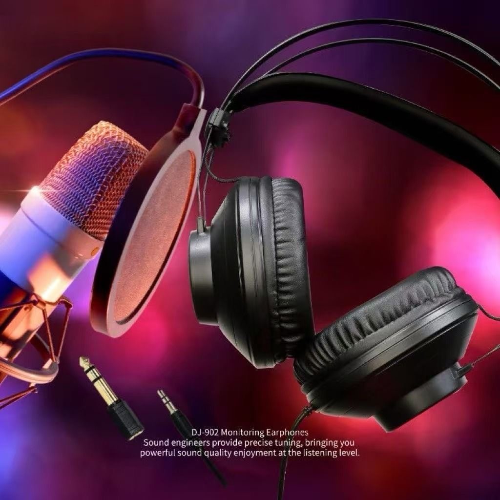 声丽美HD905监听大耳机轻量化3.5MM+6.5MM有线喇叭50厘米,影音电器,降噪头戴耳机,淘宝优惠券,粉丝福利购,淘宝优惠卷