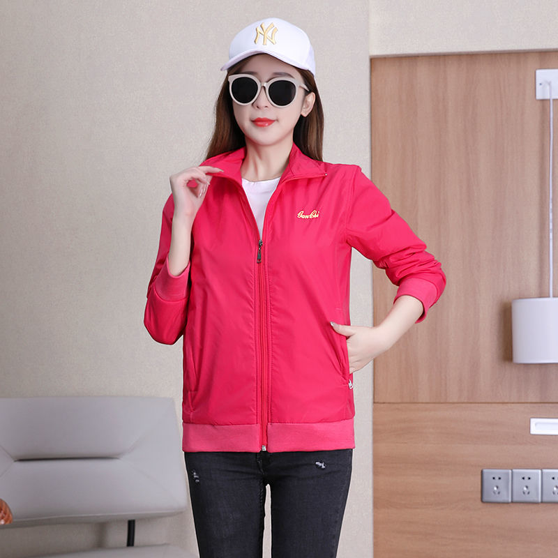 2022年短外套女春秋新款韩版运动棒球服长袖修身百搭休闲夹克上衣