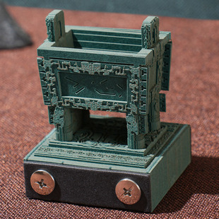 司母戊鼎 3D纸雕立体便签纸 博物馆文创手撕2026日历中国风艺术品