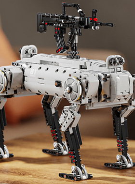 12GO96009现代军事武器无人机械狗高难度益智拼装积木男孩子玩具
