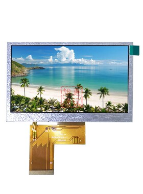 4.3寸tft液晶屏RGB8位24位ips显示屏480272可视屏40PIN触摸玻璃屏