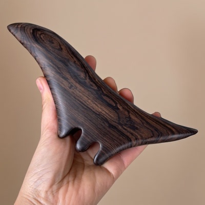 【吴小良】紫光檀加厚脚部按摩指实木足部中医经络推拿多功能原木