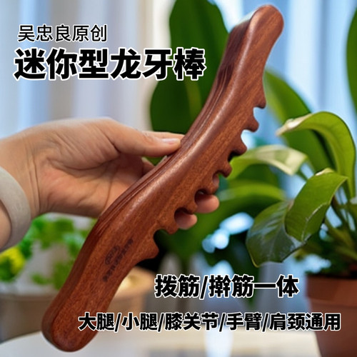 【吴忠良】迷你型龙棒30厘米美容院刮痧按摩经络疏通腿部手工打磨