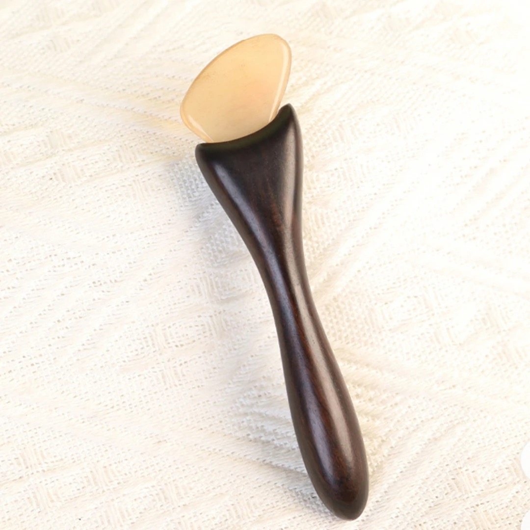 吴忠良正宗紫光檀羊角小羊蹄眼部面部全身通用刮痧板头部按摩