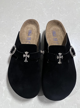 Remake包头式拖鞋客制改造黑色男女同款