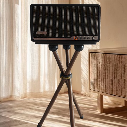 适用于漫步者S300蓝牙音箱支架实木音响支架三脚架落地架