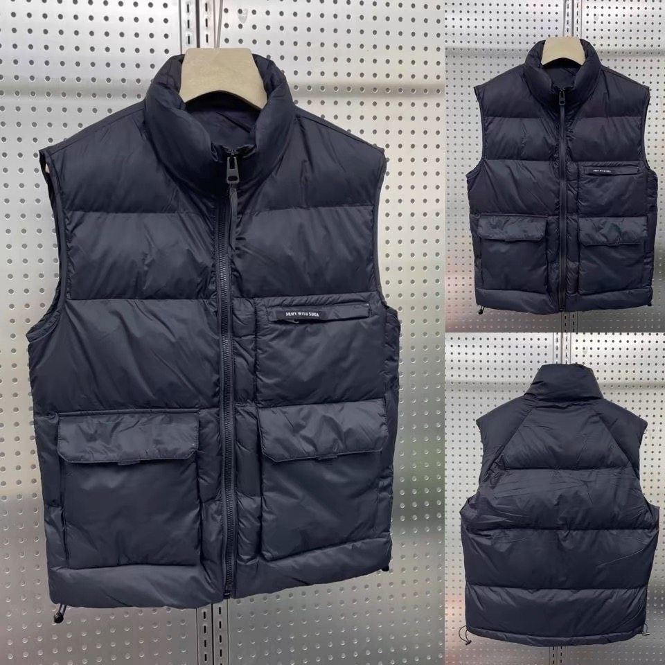 2025秋季新款丝绒棉马甲男欧洲站潮牌立领百搭坎肩保暖休闲背心男,男装,常规马甲,淘宝优惠券,粉丝福利购,淘宝优惠卷