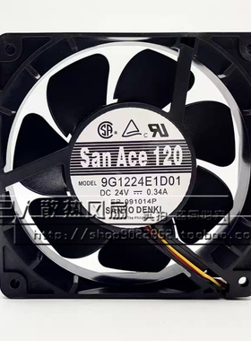 三洋 9G1224E102/E107/E115/E101/E1D01/D07/D08 DC24V 0.34A风扇