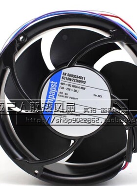 6318N/2TDHHPU进口全新 43W 48V 0.9A IP68防水散热风扇