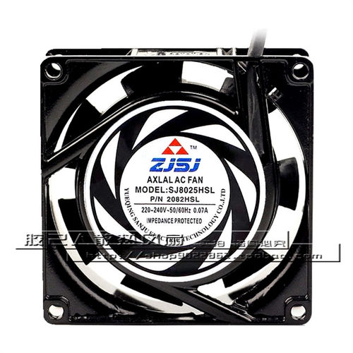 全新正品 ZJSJ SJ8025HSL/HBL 2082HSL 220V 0.07A交流散热小风扇