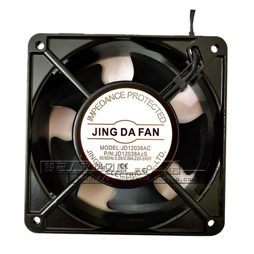 JING DA FAN京达JD12038AC JD12038A2S/A2B 220V图腾机柜交流风扇