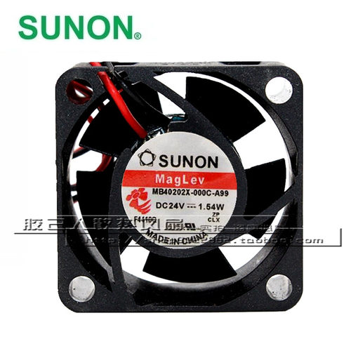 原装SUNON建准 MB40202V2X-000C-A99 4020 4CM 24V 1.54W 2线风扇