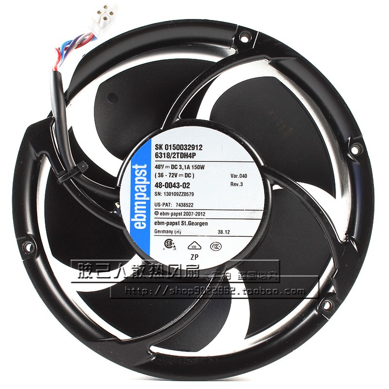 ebmpapst6318/2TDH4P散热风扇