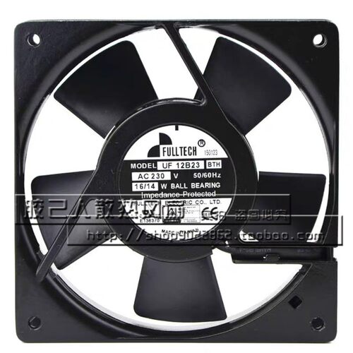 台湾正品FULLTECH/福佑 UF-12B23BTH/BWH AC 230V 16/14W散热风扇