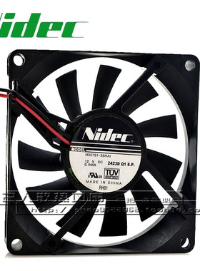 Nidec H35731-55HAI 12V 0.045A 8cm 8015 超静音 2线 散热风扇