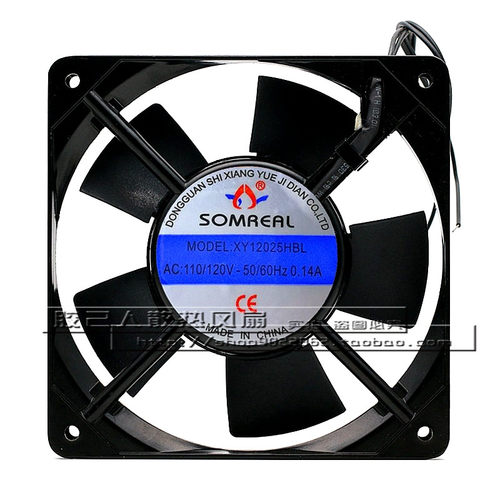 SOMREAL XY12025HSL 110V 220V 380V机柜静音散热风扇 XY12025HBL