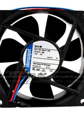 德国8414 NH 24V 2.4W 8CM 8025 大风量变频器风机风扇