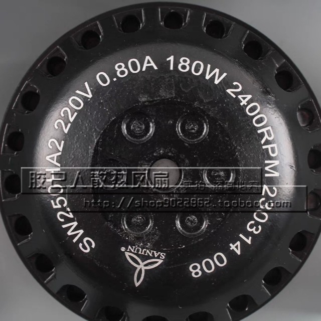 SANJUN三巨 SW250HA2 220V 0.80A 180W 可调速涡轮后倾式离心风扇