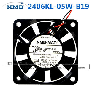 B19 6015 24V NMB 6cm厘米 05W 0.05A 变频器滚珠散热风扇 2406KL
