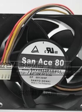 正品三洋9HVA0812P1G001/G0011/G0041 12V 3.5A 8038散热风扇8CM