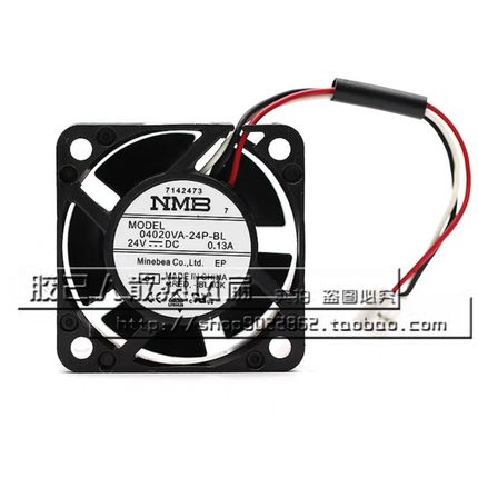 NMB原装04020VA-24P-BL 24V 0.13A 4020安川7系变频器驱动风扇4CM